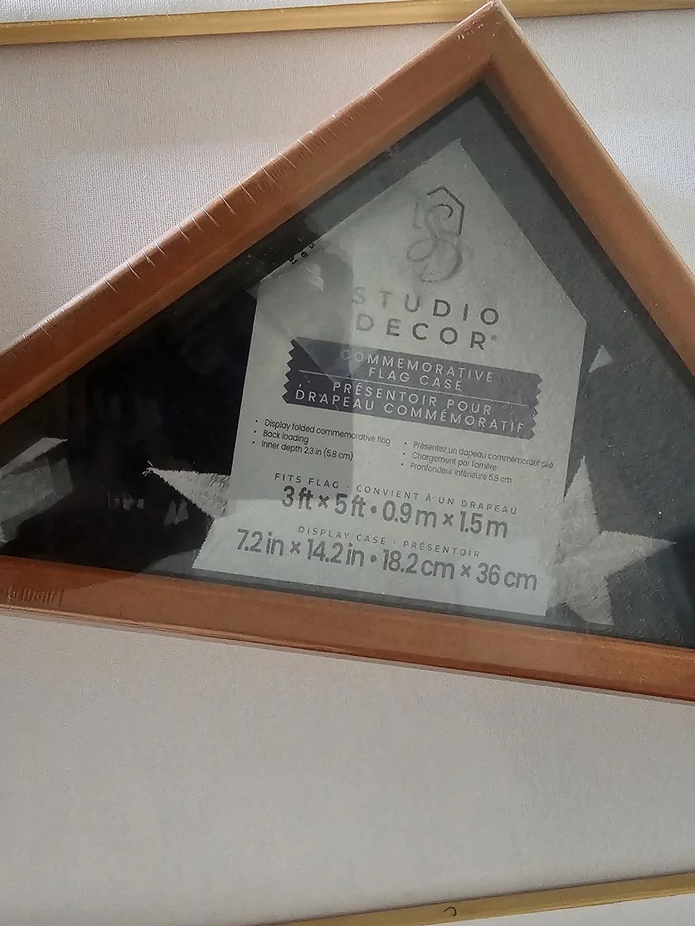 Studio Decor Copper-Tone Triangular Wall Display